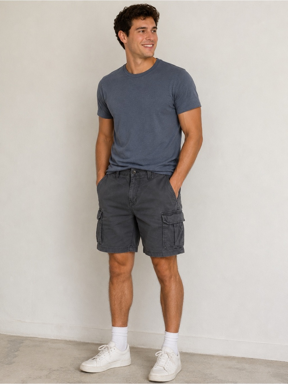 George Dark Gray Men's Cargo Shorts